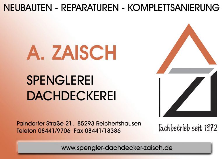 Sponsor Spenglerei Dachdeckerei A. Zaisch